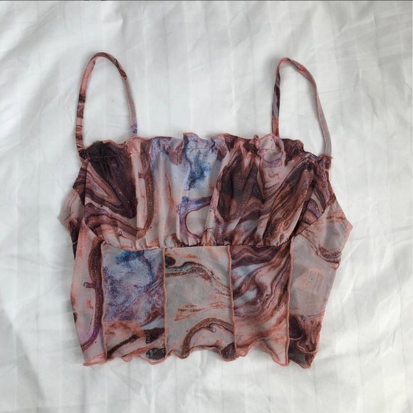 Marble mesh tank top - Picture 1 of 1